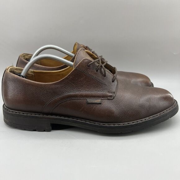 Mephisto Marlon Oxford Shoes Men's Size 12 Brown Leather Low Top Lace Up Comfort
